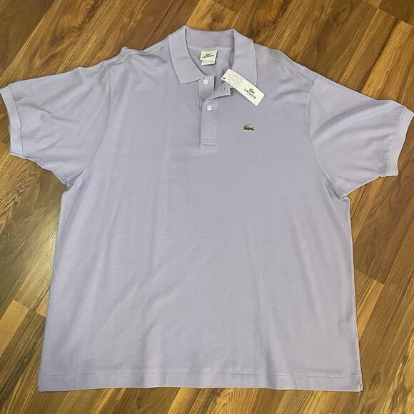NWT Lacoste Men’s Purple Short Sleeve Classic Fit Pique Polo Shirt Size 4XL - Picture 2 of 9